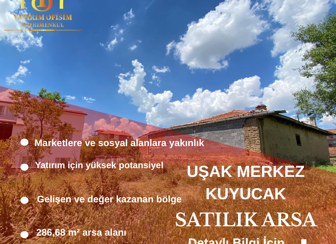SATILIK MERKEZ KUYUCAK’DA 286,68 m² ARSA